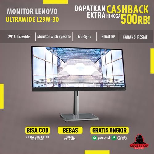 Jual Monitor LED Lenovo L29W-30 Ultrawide FreeSync 90Hz 4ms IPS 29 Inch -  Hitam - Jakarta Pusat - Onestop Gaming | Tokopedia