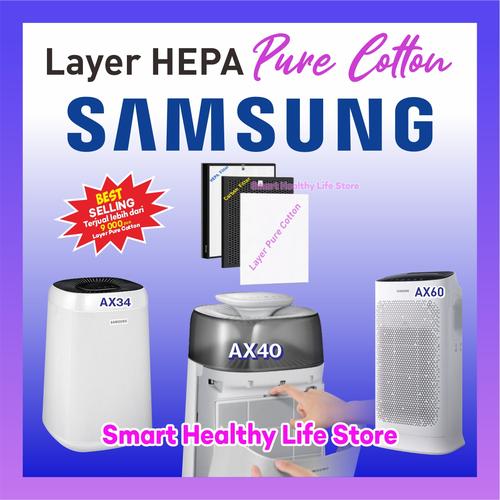 Promo Layer HEPA Pure Cotton Filter Air Purifier SAMSUNG AX34 AX40 AX60