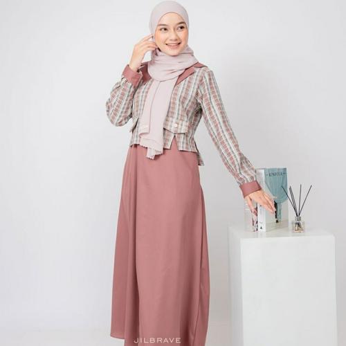 Jual Nadine Dress Jilbrave | Gamis Semi 