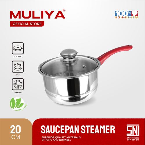 Gambar Muliya Saucepan Steamer 20cm dari MULIYA COOKWARE Kota Surabaya Tokopedia