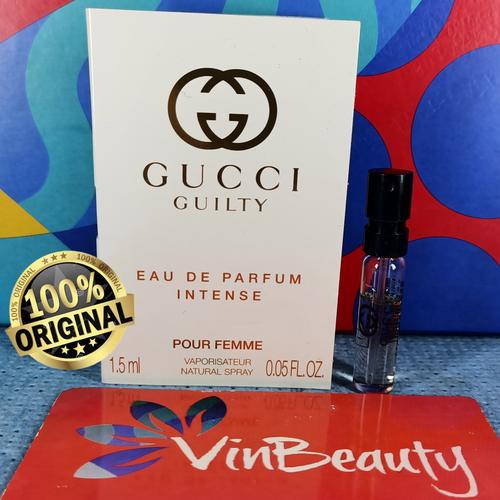 Jual Vial Parfum OriginaL Gucci Guilty EDP Intense Pour Femme 1.5 ml Murah  - Kota Tangerang - VinBeauty | Tokopedia