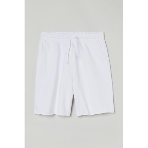 Jual REGULAR FIT SWEATSHORT WHITE H\u0026M 