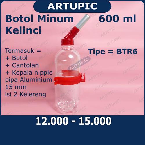 Gambar Botol Minum Kelinci 600 ml BTR6 Tempat Minum Kelinci Hamster Marmut - Merah dari ArtupicPeralatanPeternak Kota Tangerang Selatan Tokopedia