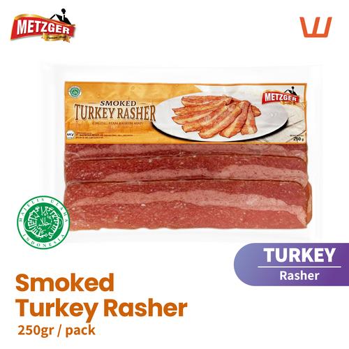 Jual Bacon Turkey Halal METZGER SMOKED TURKEY RASHER Sliced 250gr