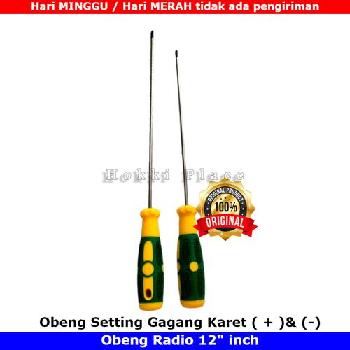 Jual OBENG PANJANG 12 INCH ( 30 CM ) GAGANG KARET OBENG BAGUS OBENG ...