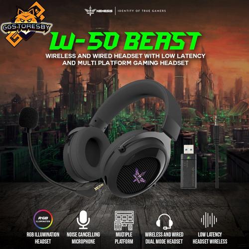 Jual NYK W50 BEAST WIRELESS/WIRED 