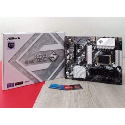 Gambar Motherboard AsRock (1700) B660 STEEL LEGEND DDR4 dari ArinGoComputer Kota Samarinda Tokopedia