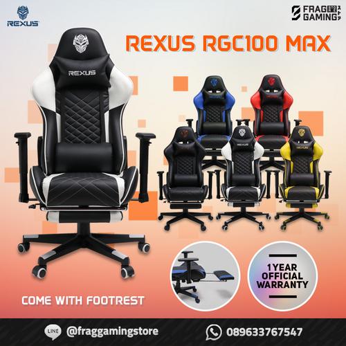 Jual Rexus RGC100 Max / RGC100 Max Gaming Chair Kursi Putih Jakarta Utara FRAG GAMING