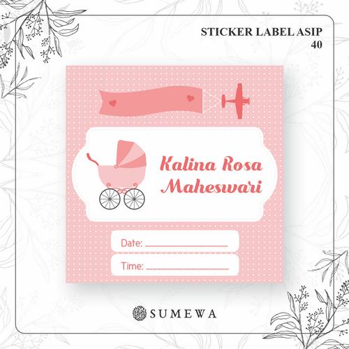 Jual Label Botol ASI / Sticker Botol ASI / Sticker Label ASI 40 - Kab ...