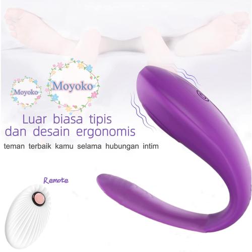 Promo Lilo Vibrator Alat Sexy Toys Wanita U Shape Remote Control 