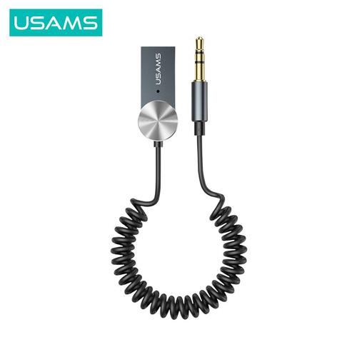 Gambar USAMS SJ464 Car Wireless Audio Receiver BT5.0 - Abu abu dari USAMS ID Official Tokopedia
