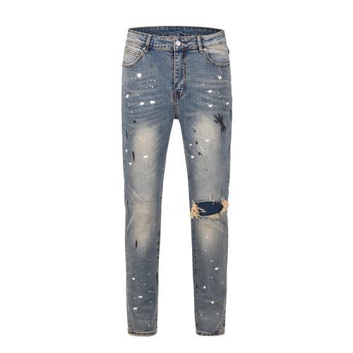 Jual Unbranded Pre Washed Jeans Ripped 