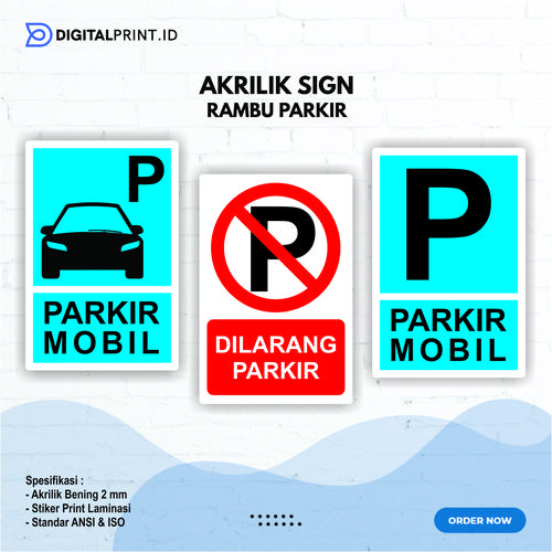 Jual Akrilik Sign Rambu-Rambu Parkir Standar ANSI - 1 - Kota Bandung ...