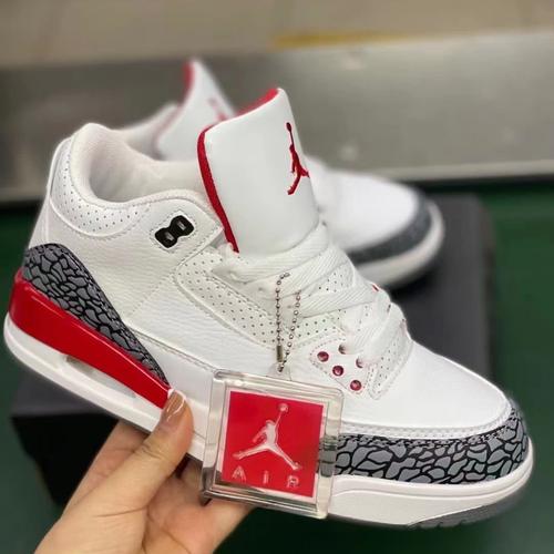 jordan 3 white grey red