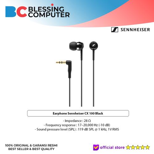 Jual Earphone Sennheiser CX 100 Black - Kota Denpasar - Blessing Computer  Bali | Tokopedia