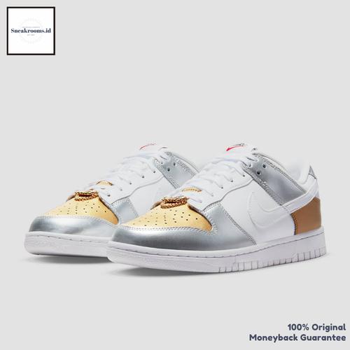 gold and silver sneakers