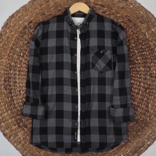 Promo Kemeja flanel panjang unisex 