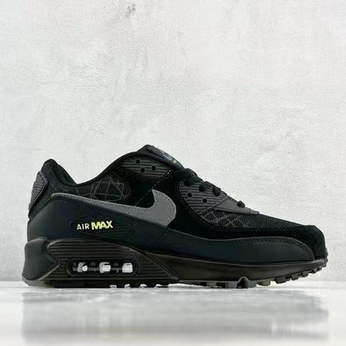 air max 90 trainers black smoke grey limelight