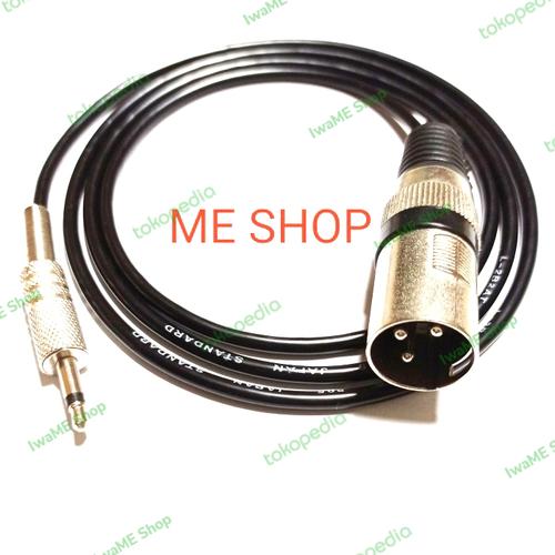 Jual kabel mic xlr male to jack 3.5mm 