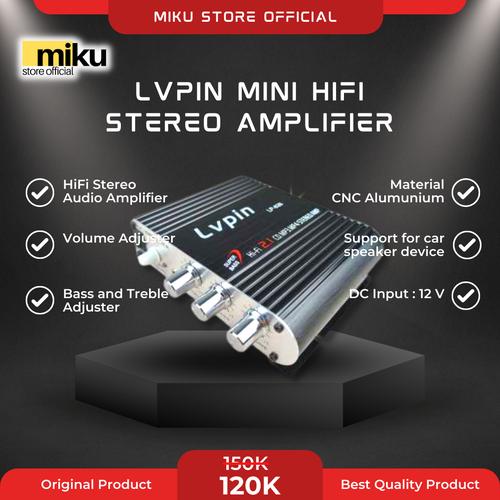 Promo Lvpin Mini Hifi Stereo Amplifier Treble Bass Booster 12v - Lp-838 Diskon 2% Di Seller Amour Store - Taman Sari, Kota Jakarta Barat