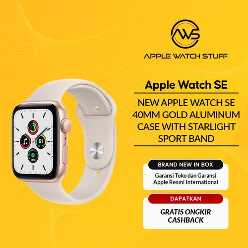 Jual NEW Apple Watch SE 40mm Gold Alum 