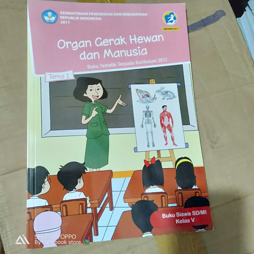 Jual buku tematik kelas 5 SD tema 1 organ gerak hewan dan manusia ...