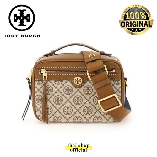 tory burch t monogram jacquard camera bag