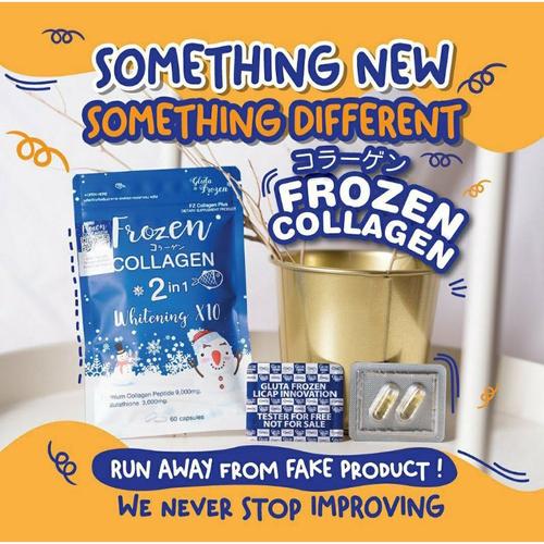 Jual [NEW ! ADA BARCODE] FROZEN COLLAGEN ORIGINAL 2in1 kemasan baru ...