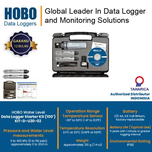 Jual Water Level Data Logger Deluxe Kit HOBO KIT-D-U20-02 (100 ...