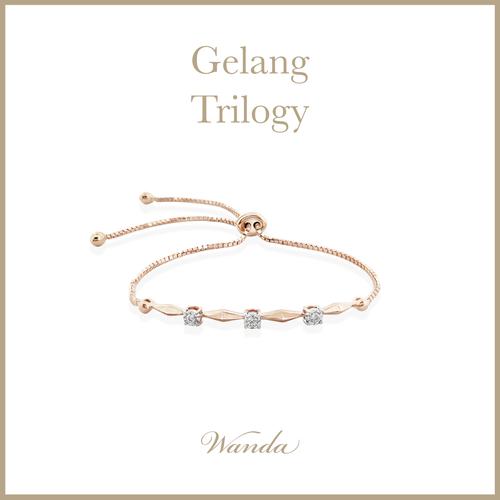 Promo Gelang Berlian Wanda Serena Serut Trilogy Rose Gold