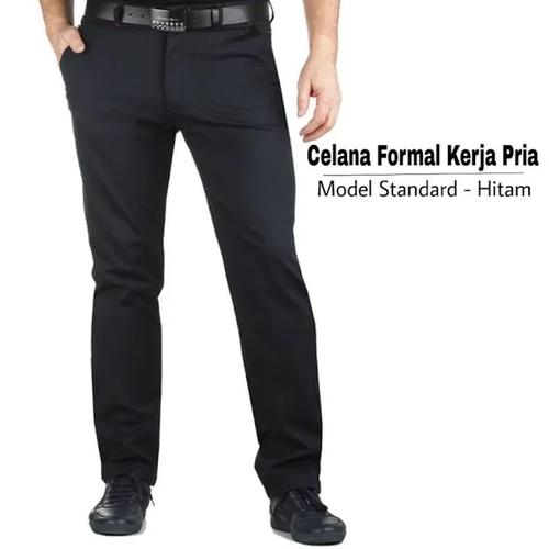 Promo Celana Kerja Pria Formal Kantor Bahan Regular Fit Celana Panjang