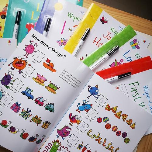 Jual [PART 1 Usborne Wipe Clean Activity Book Buku Impor Edukasi