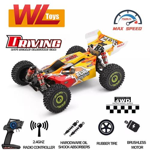 Jual Wltoys 144010 RC Car Buggy High Speed Brushless 1/14 4WD Full Propo Jakarta Barat