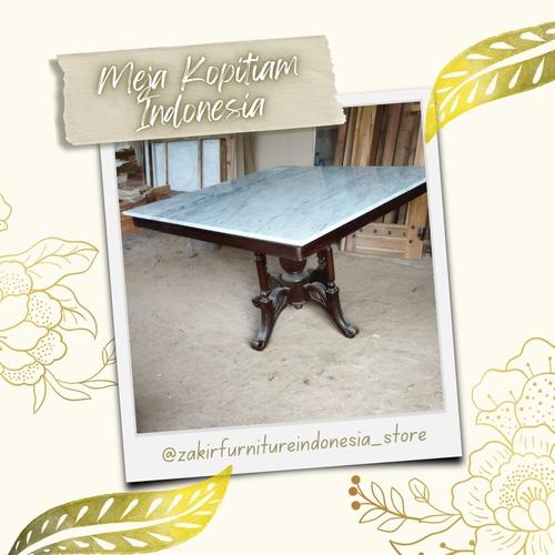 Gambar Meja Kopitiam Indonesia dari jepara punya furniture Kab. Jepara Tokopedia