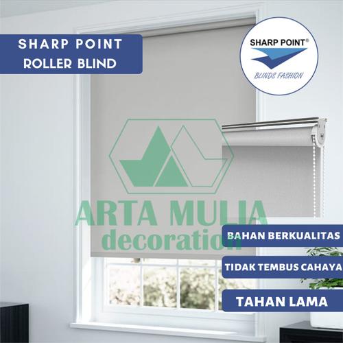 Jual Roller Blind Indoor Sharp Point Dimout Gorden Minimalis Chain ...