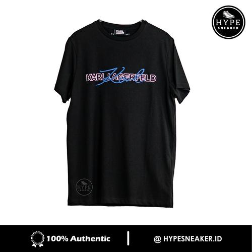 Gambar Kaos KARL LAGERFELD Text Siganature Black 100% ORIGINAL - S dari HYPESNEAKER.ID Kota Salatiga Tokopedia