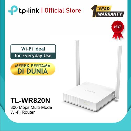 Gambar TP-LINK TL-WR820N 300MBPS WIRELESS ROUTER dari TP-Link Official Tokopedia