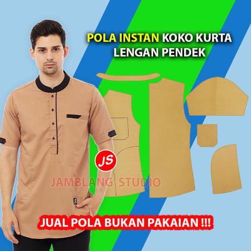 Gambar Pola Instan Kemeja Koko Kurta Lengan Pendek ( IS 009 ) - XXS dari Jamblang Store Kab. Pekalongan Tokopedia
