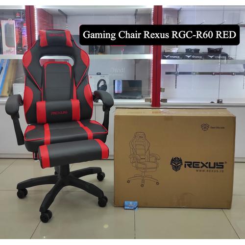 Gambar Gaming Chair Rexus RGC-R60 RED dari ArinGoComputer Kota Samarinda Tokopedia