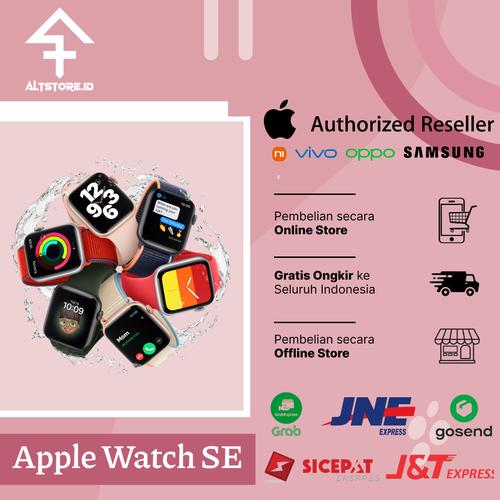 Jual Apple Watch SE 40mm 44mm BNIB New Segel Blackpeel - Abbysblue strap, 40mm  silver - Kota Semarang - AltStore.ID | Tokopedia