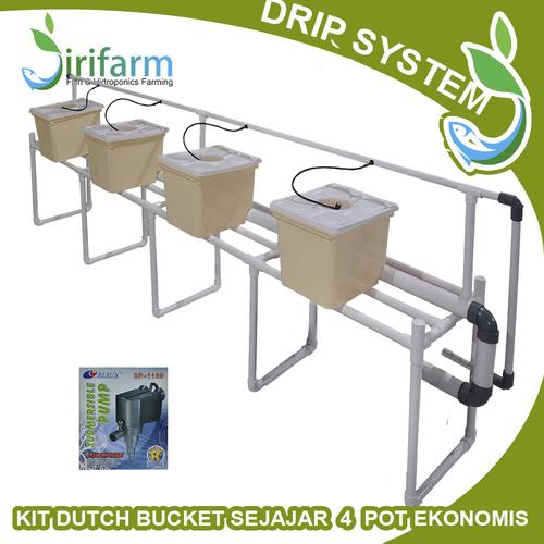 Promo READY! Jirifarm Paket DRIP Dutch Bucket drip 4 LT Sejajar
