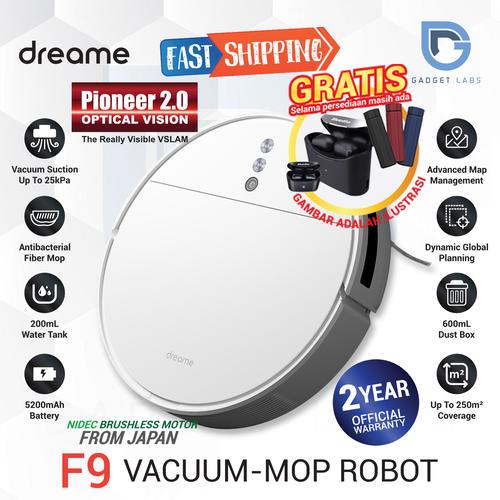 Jual Dreame F9 2in1 Robot Vacuum Cleaner and Mop - Penyedot Debu - Jakarta  Utara - Gadget Labs | Tokopedia
