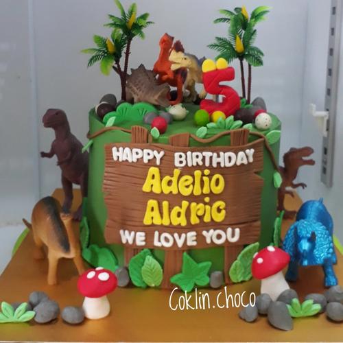 Jual CAKE BIRTHDAY DINO / DINOSAURUS/ CUSTOM CAKE JAKARTA/ JURASSIC