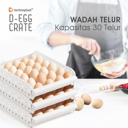 Gambar EGG BOX / TEMPAT / BOX TELUR - Putih dari Technoplast Kab. Tangerang Tokopedia
