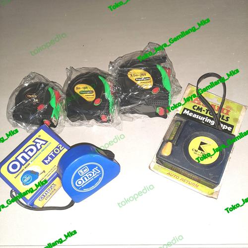 Jual Meter Roll auto return 3m, 5m, 7m & meter waterpass/air raksa ...