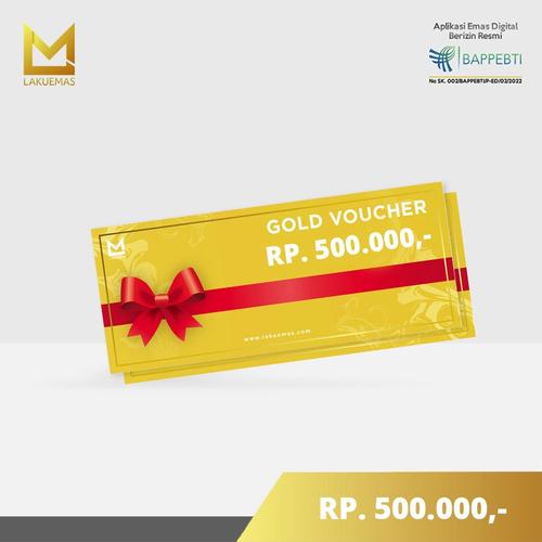 Gambar Voucher Emas Fisik Lakuemas Nominal 500 Ribu dari Lakuemas Jakarta Pusat Tokopedia