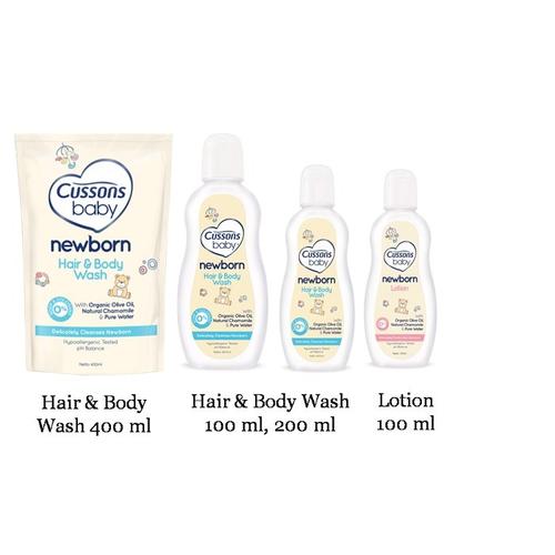 Jual CUSSONS BABY NEWBORN HAIR BODY WASH LOTION HB WASH