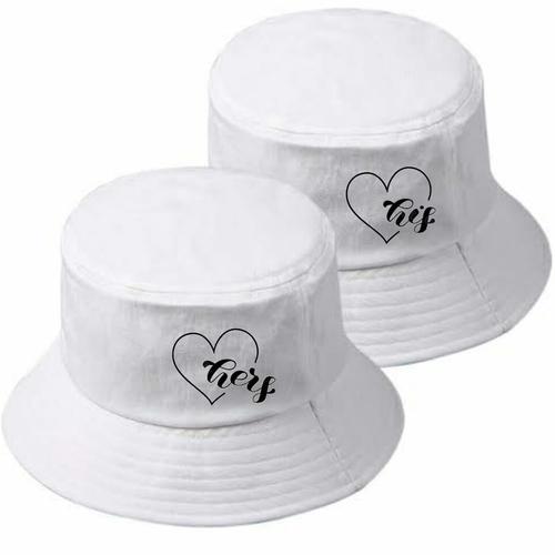 Jual topi bucket hat couple printed 