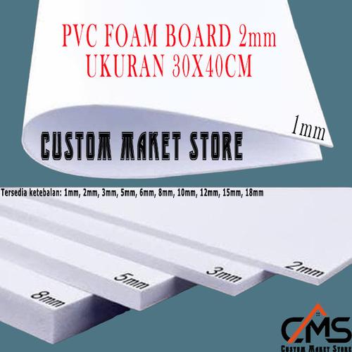Jual PVC BOARD / PVC FOAM BOARD 2MM 30X40CM Kota Tangerang Custom