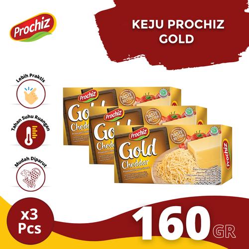 Gambar Keju PROCHIZ Gold 160 gr Triple Pack dari Prochiz Tokopedia